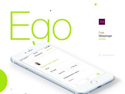 Ego Free Messenger UI Kit  - Free template