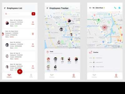 Employees Tracker App  - Free template