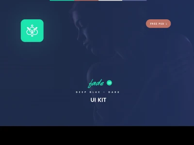 FADE App Design UI Kit  - Free template