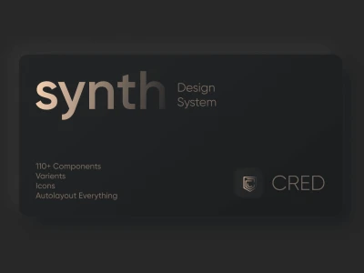 CRED Synth Design System  - Free template