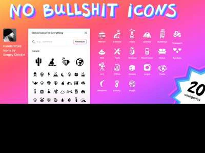 Filled Icons For Everything  - Free template