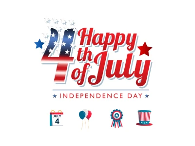 American Independence Day Illustrations  - Free template