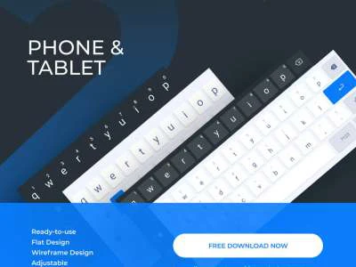 Android & iOS Keyboards  - Free template