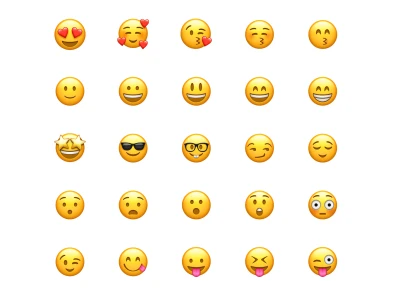 Apple Emoji Icons  - Free template