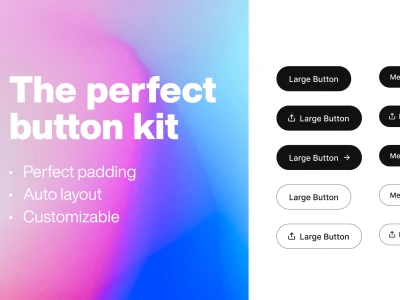 Auto Layout Button Variants  - Free template