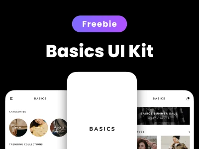 Basic Ecommerce UI Kit  - Free template