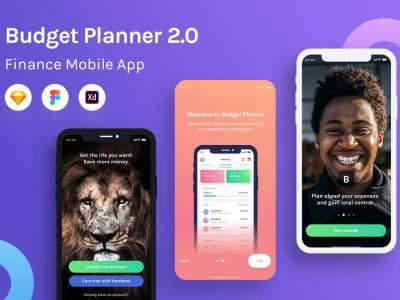 Budget Planner: Onboarding UI Kit  - Free template