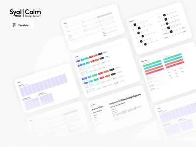 Calm Design System  - Free template