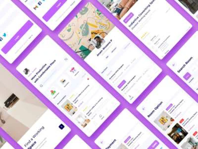 Coworking Space UI Kit  - Free template