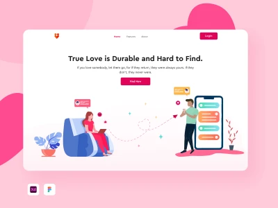 Dating Header Exploration  - Free template