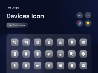 Devices Icon Pack  - Free template