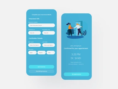 Doctor Appointment iOS App  - Free template