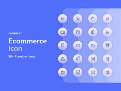 Ecommerce Icon Set  - Free template