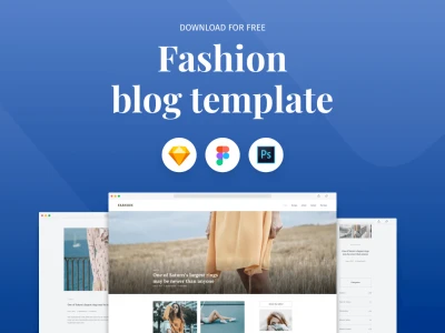 Fashion Blog  - Free template
