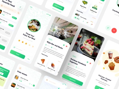 Food Ninja – Food App UI Kit  - Free template