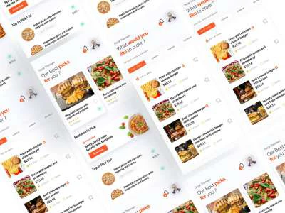 Food Ordering App UI Kit  - Free template