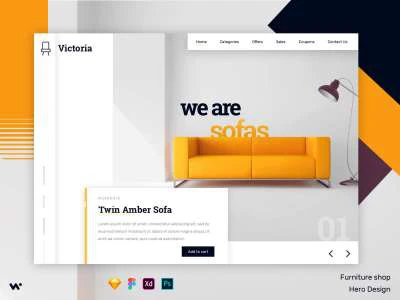 Furniture Ecommerce Shop  - Free template