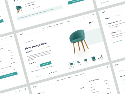 Furniture Store E-commerce UI Kit  - Free template
