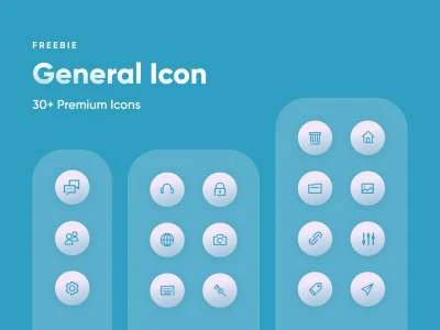 General Premium Icon Set  - Free template