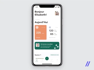 Healthcare App for Patients  - Free template