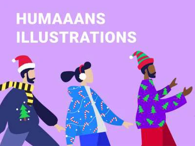 Humans Illustration Pack  - Free template