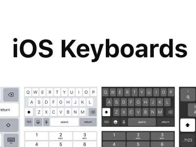 iOS Keyboards  - Free template