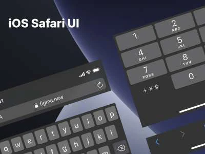 iOS Safari UI Kit  - Free template