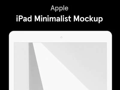 iPad Minimalist Mockup  - Free template