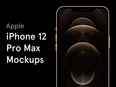 iPhone 12 Pro Max Mockups  - Free template