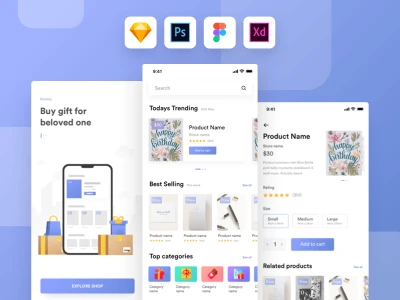 Kamartaj Gift Shop UI Kit  - Free template