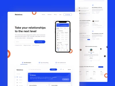 Landing Page Relationz  - Free template