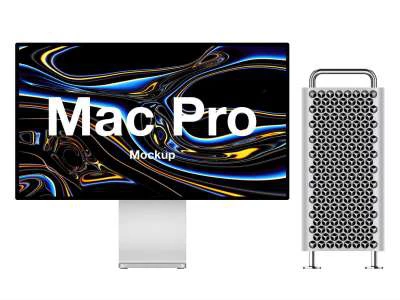 Mac Pro Mockup  - Free template