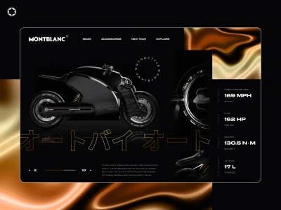 Montblanc – Motorcycle Website  - Free template