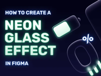 Neon Glass Effect Tutotial  - Free template