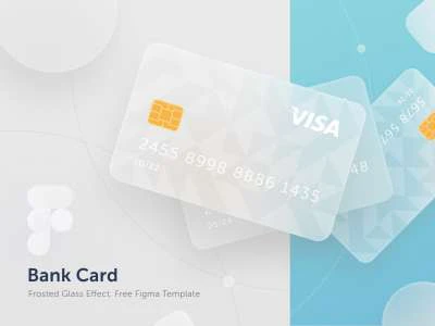 Neumorphic Bank Card  - Free template