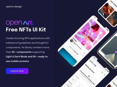 NFTs UI Kit  - Free template