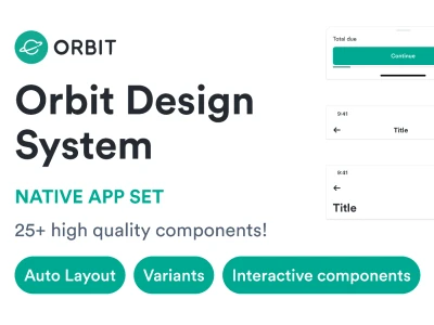 Orbit – Responsive Web Components  - Free template