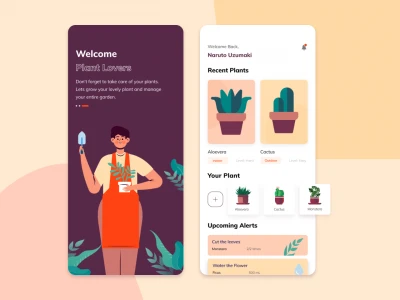 Plant Care App Exploration  - Free template