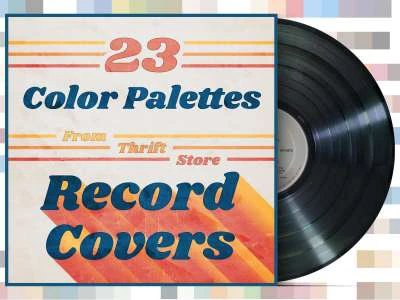 Record Covers Color Palettes  - Free template
