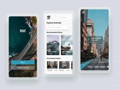 Rove Travel App  - Free template