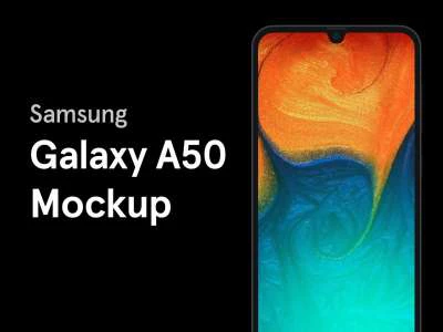 Samsung Galaxy A50 Mockup  - Free template