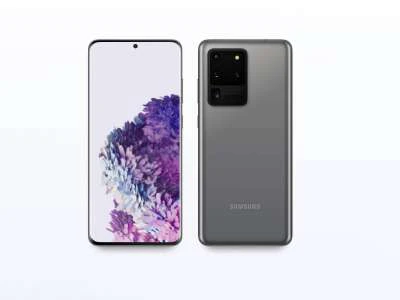 Samsung Galaxy S20 Ultra Mockup  - Free template