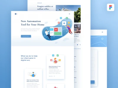 Smart Home Landing Page  - Free template