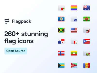 Stunning Flag Icons  - Free template