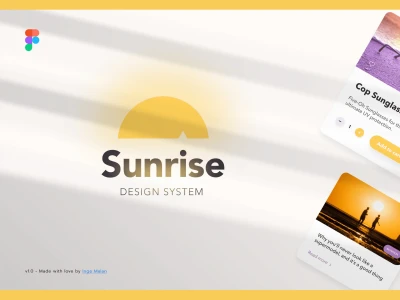 Sunrise Design System  - Free template