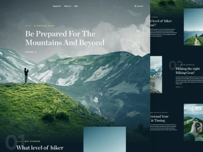 Traveling Website Template  - Free template
