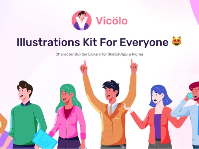 Vicolo Illustrations Kit  - Free template