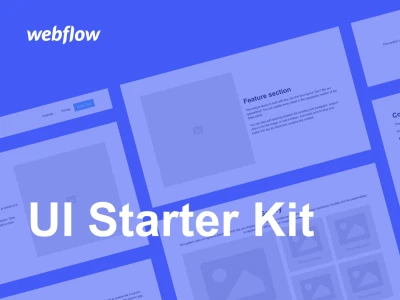 Webflow Starter UI Kit  - Free template