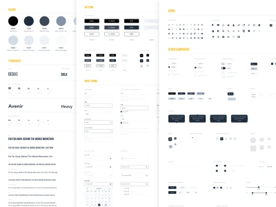 Wireframe Style Guide Template  - Free template