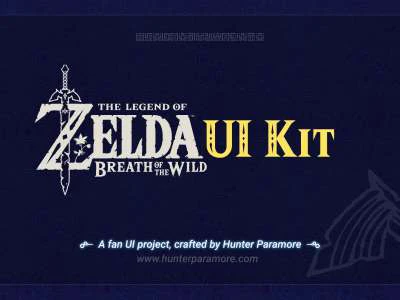 Zelda BOTW UI Kit  - Free template